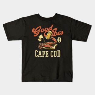 Beach Vibe New England Beer Vintage Cape Cod 508 Kids T-Shirt